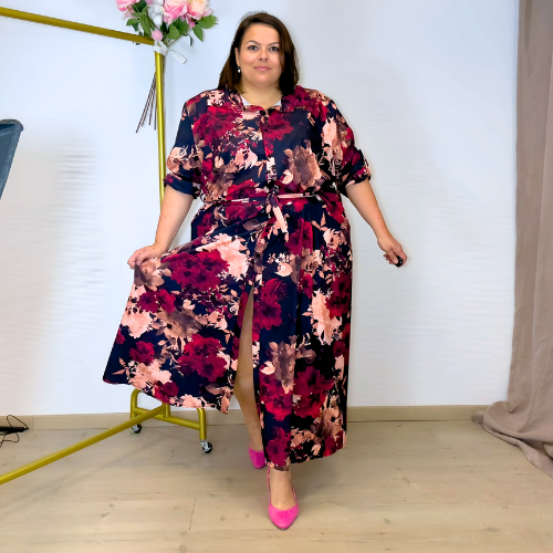 ROBE CHEMISE LONGUE IMPRIMÉ FLORAL L'indisciplinée