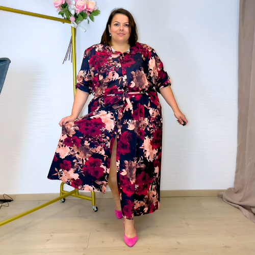 ROBE CHEMISE LONGUE IMPRIMÉ FLORAL L'indisciplinée
