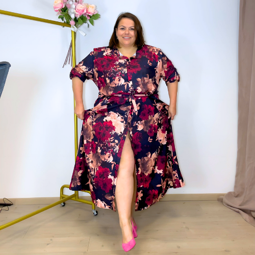 ROBE CHEMISE LONGUE IMPRIMÉ FLORAL L'indisciplinée