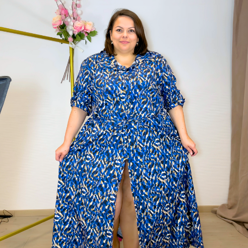 ROBE CHEMISE LONGUE IMPRIMÉ BLUESTAIN L'indisciplinée