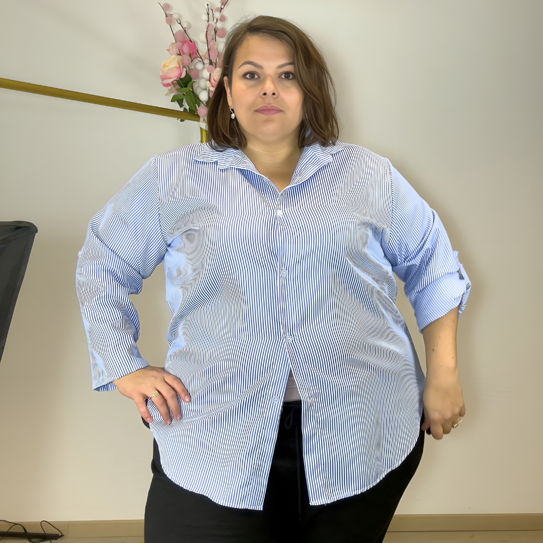 CHEMISE RAYÉE BLEUE