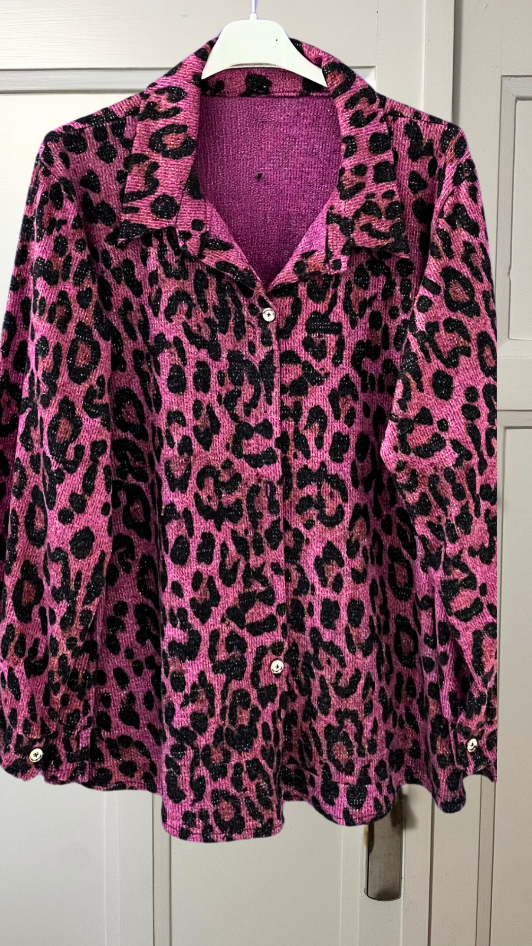 CHEMISE LÉOPARD FRAMBOISE