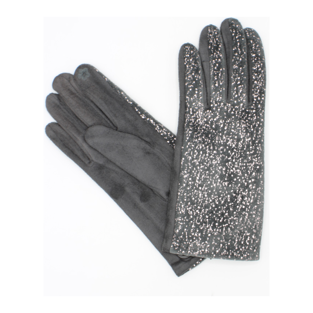 PAIRE DE GANT A PAILLETTES - GRIS L'indisciplinée