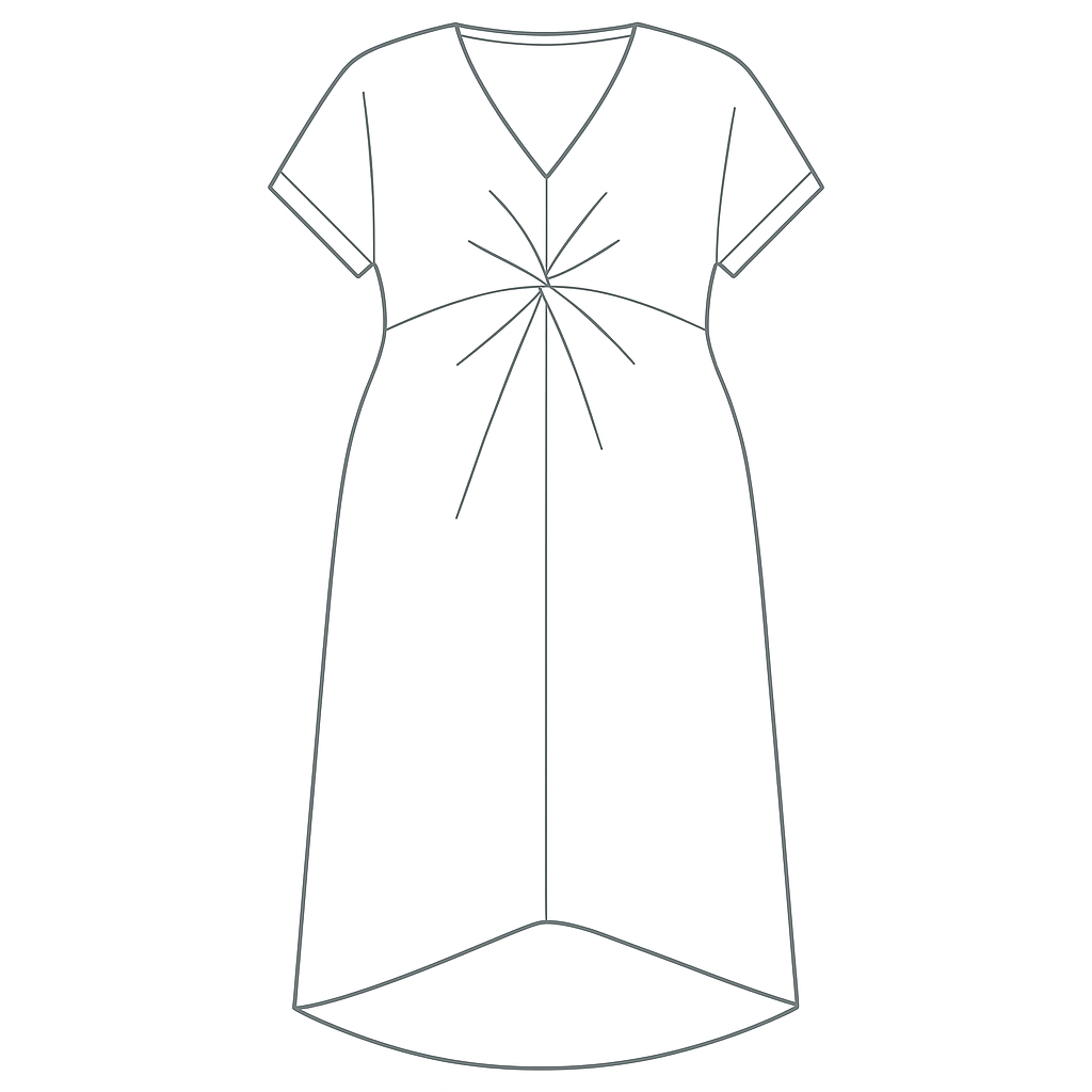 ROBE TWISTY ROSE L'indisciplinée