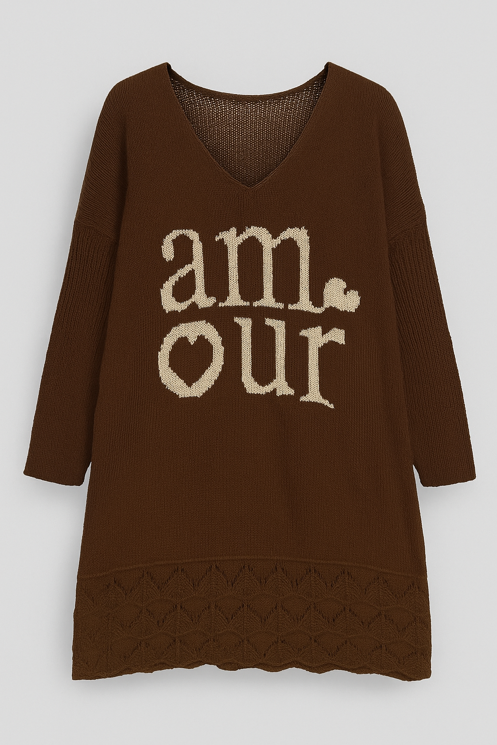 MINI-ROBE PULL / LONG PULL CHOCO L'indisciplinée