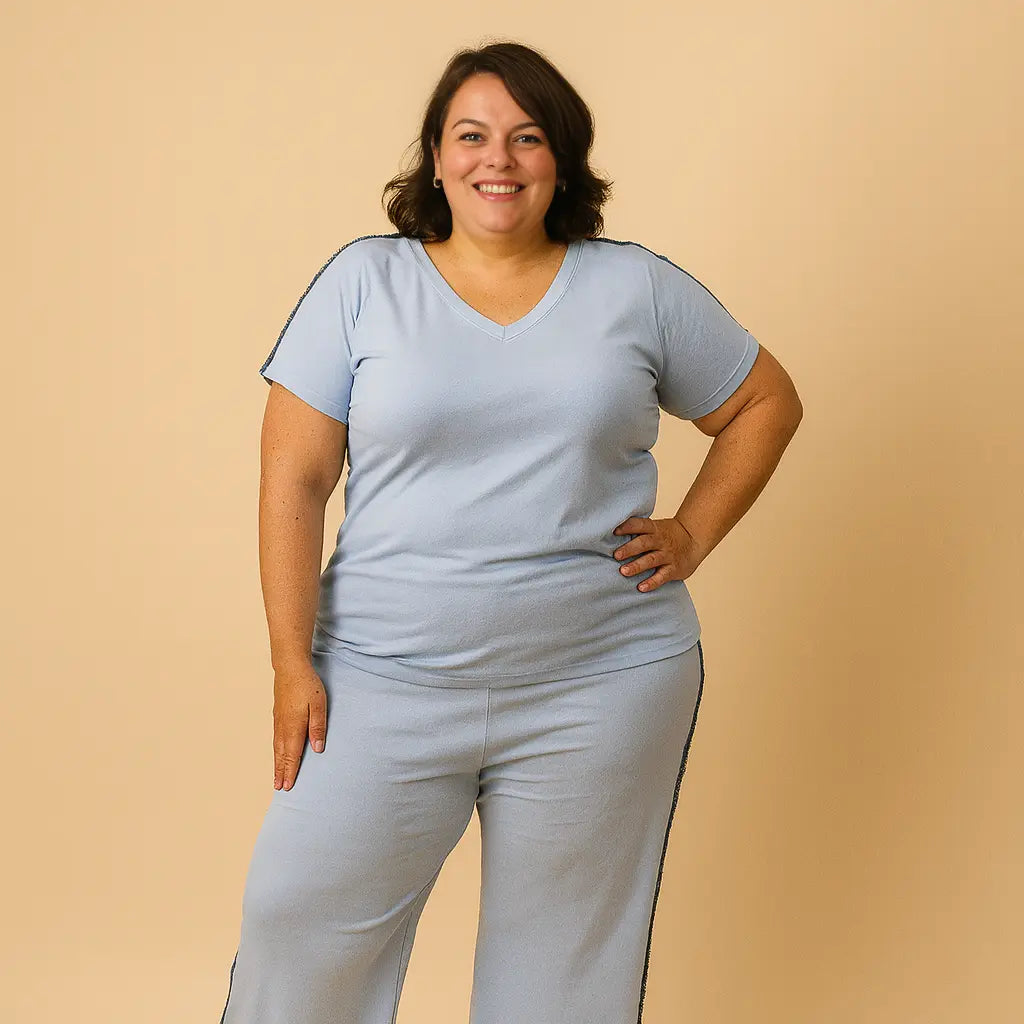 ENSEMBLE JERSEY BLEU & JEANS L'indisciplinée