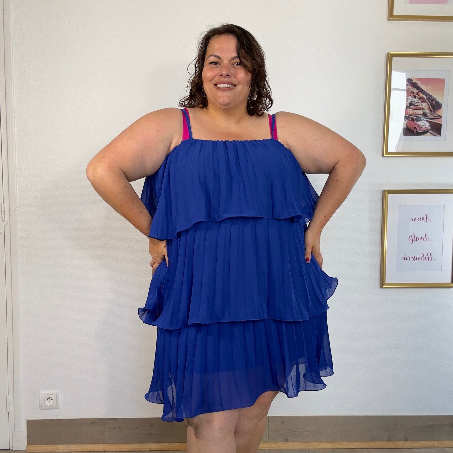 ROBE TULIPE BLEU ROI