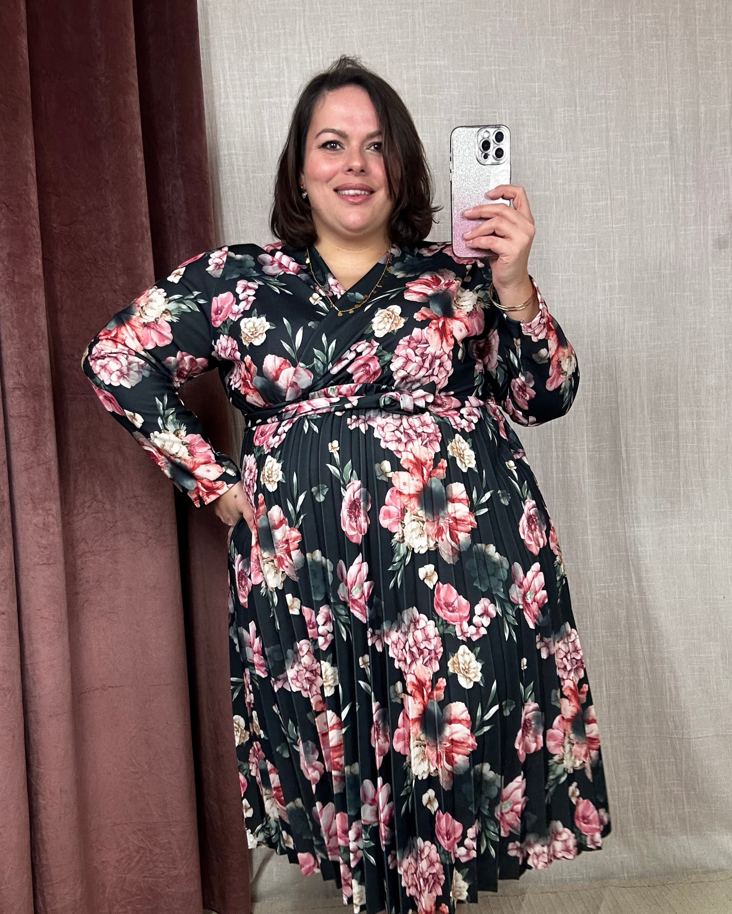 ROBE EMPIRE FLEURIE