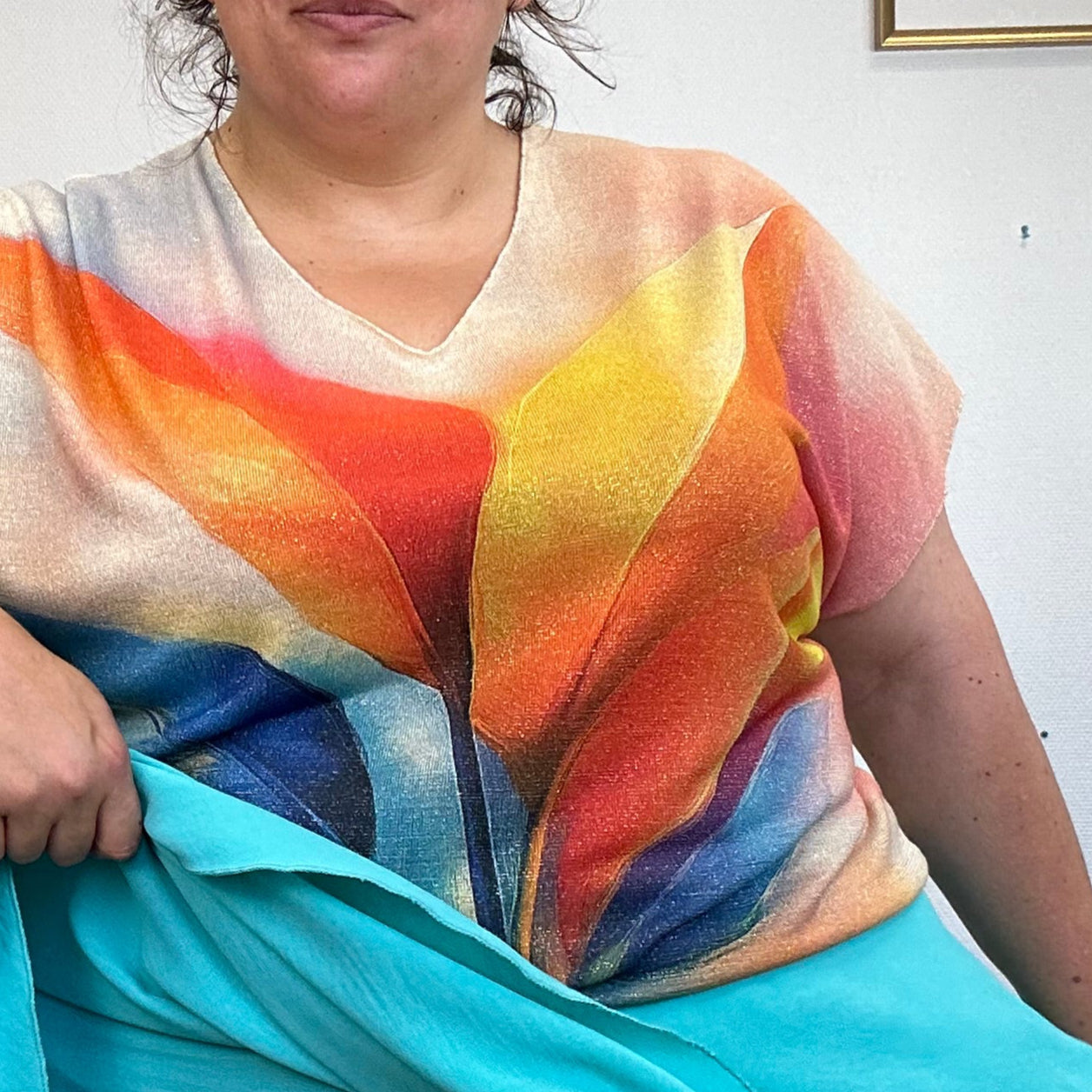 TOP LUREX MULTICOLORE