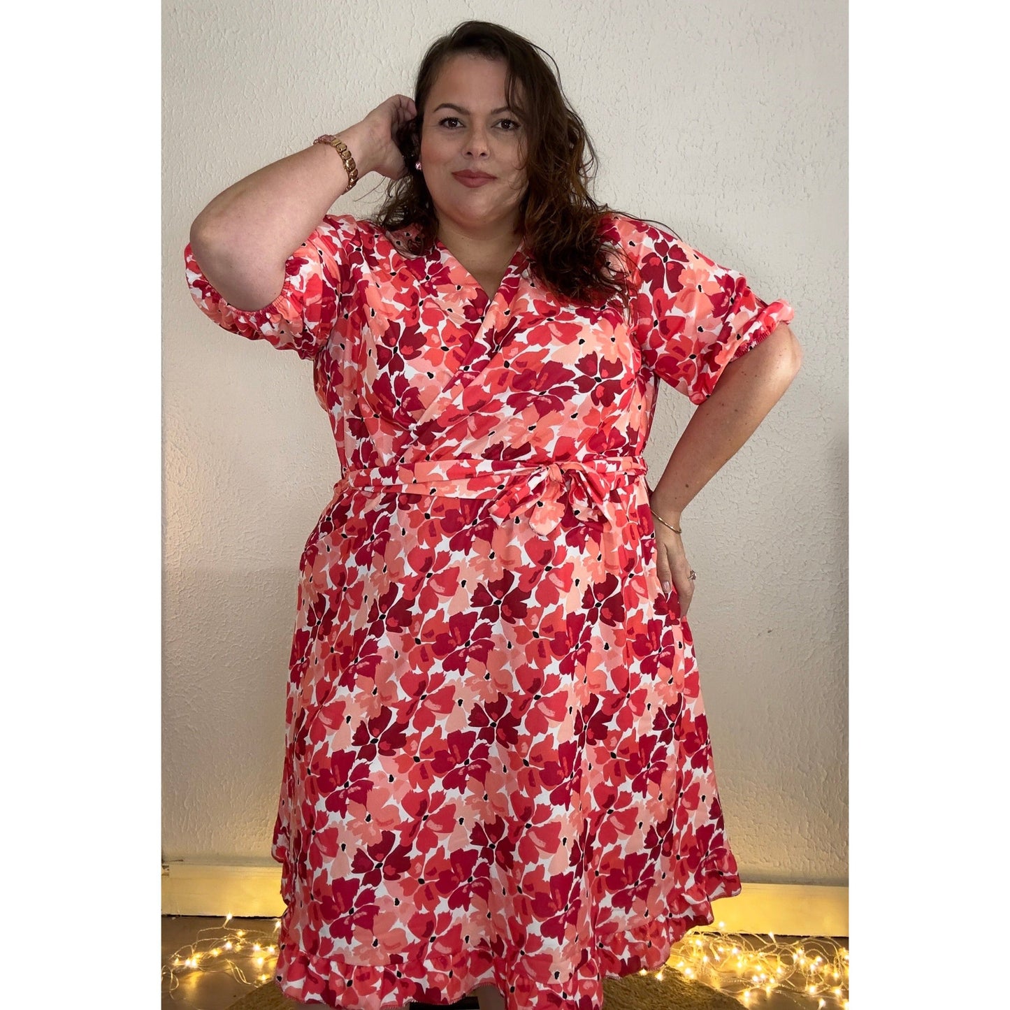 ROBE CACHE-COEUR - WATERCOLOR POPPY