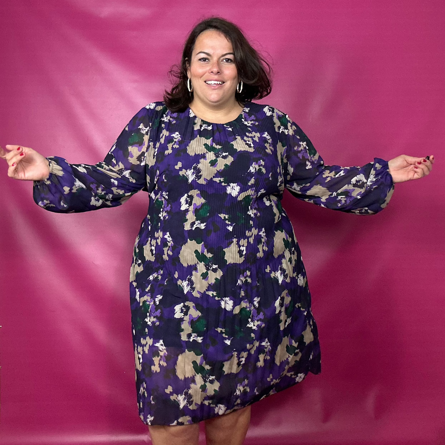 ROBE PLISSEE AMETHYSTE