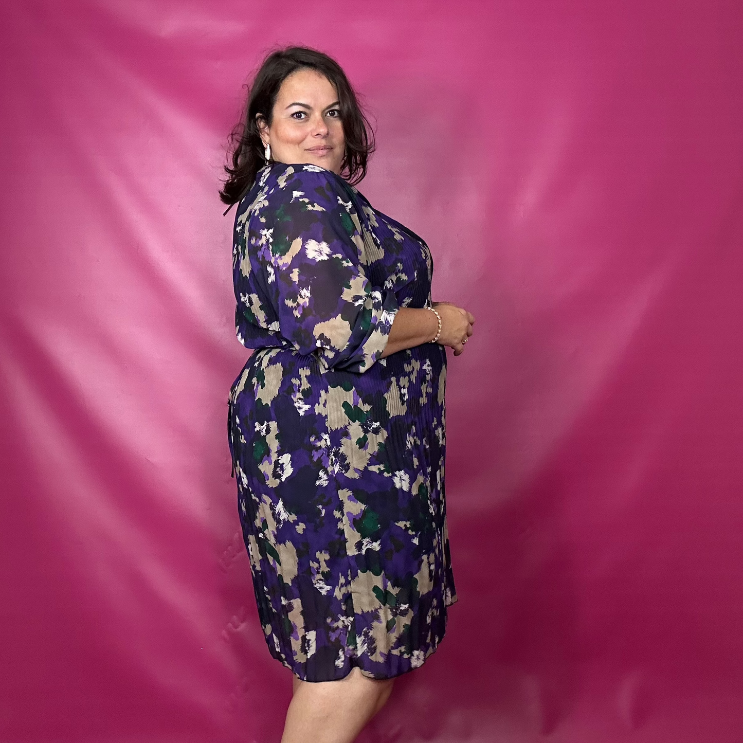 ROBE PLISSEE AMETHYSTE