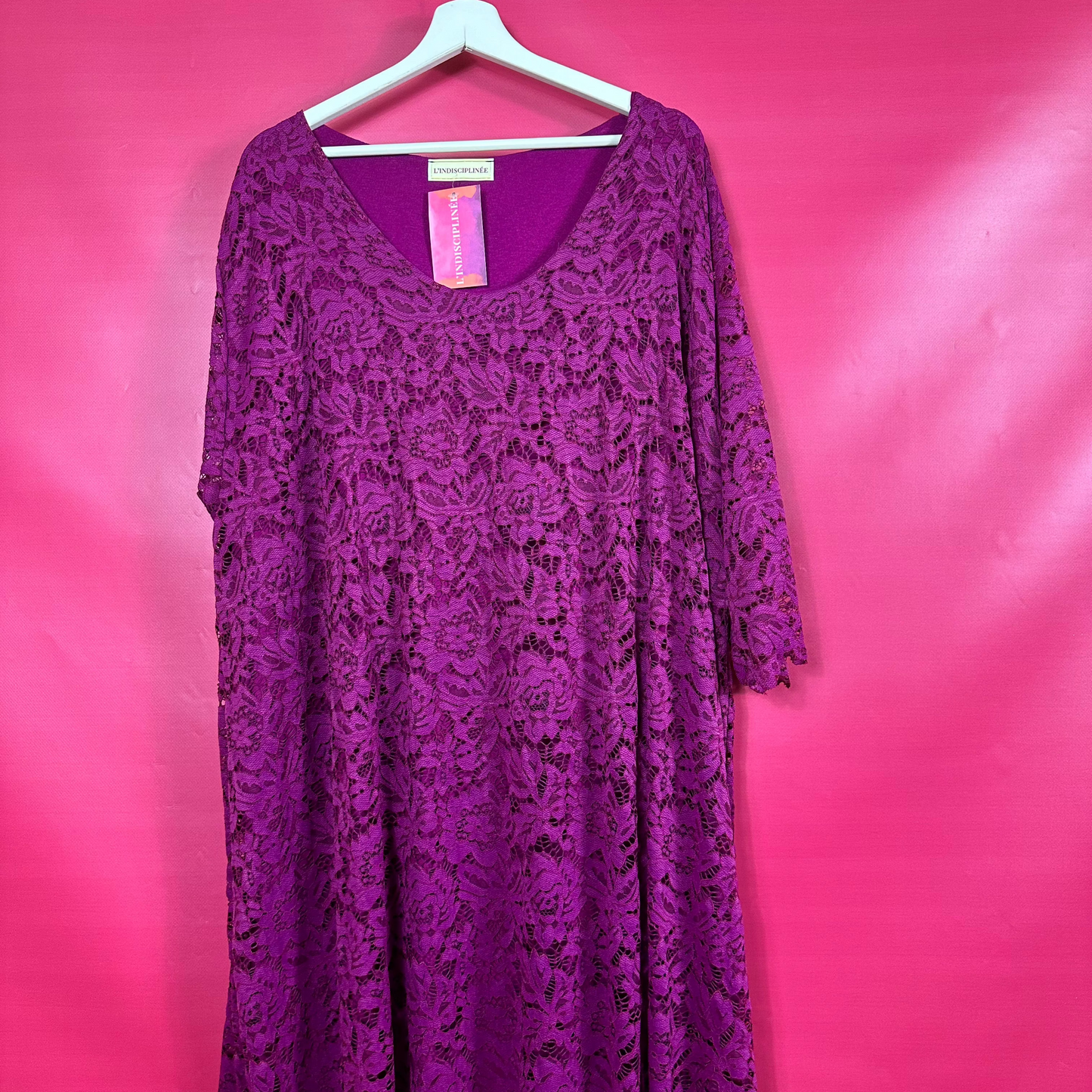 ROBE DENTELLE - VIOLINE