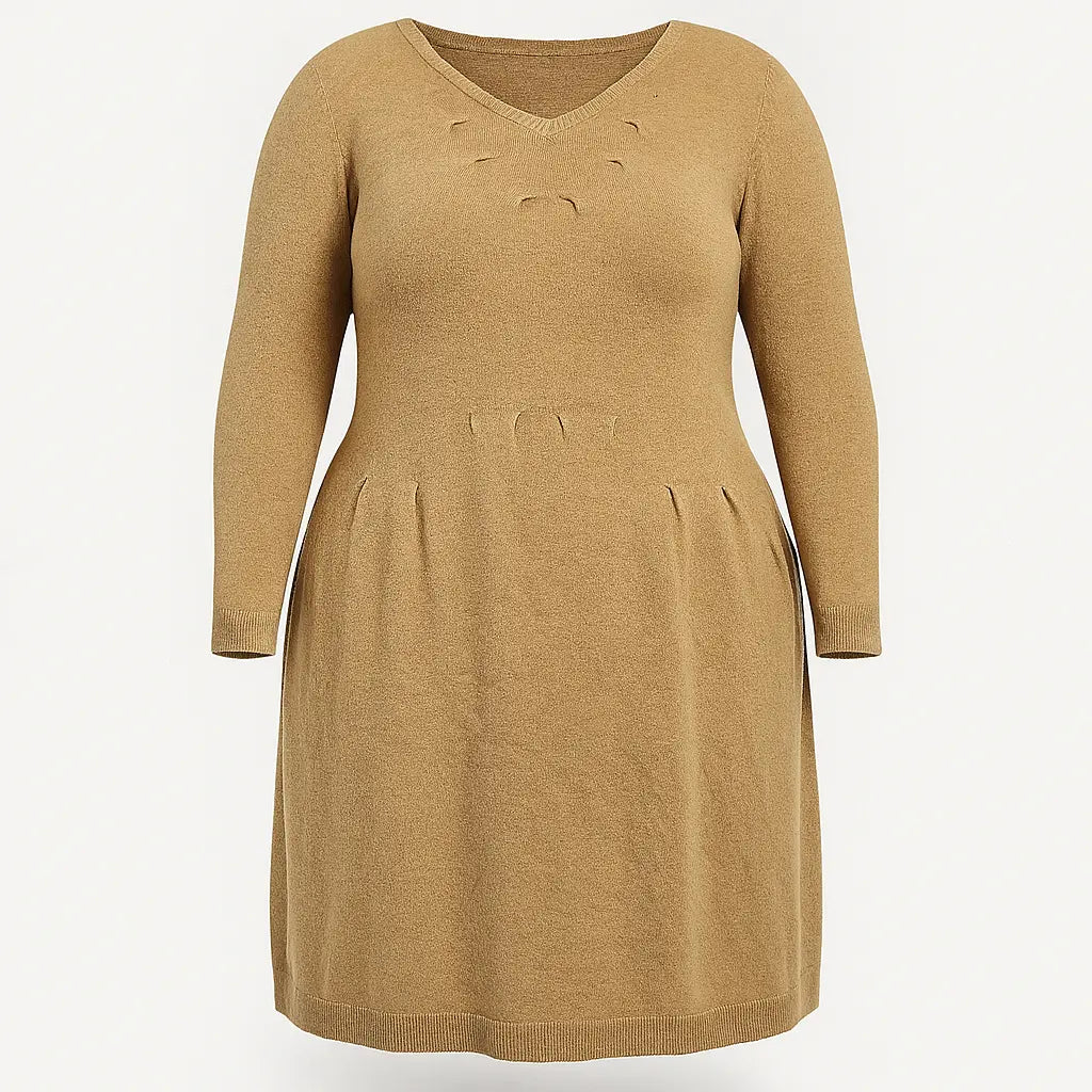 ROBE EN MAILLE CAMEL L'indisciplinée