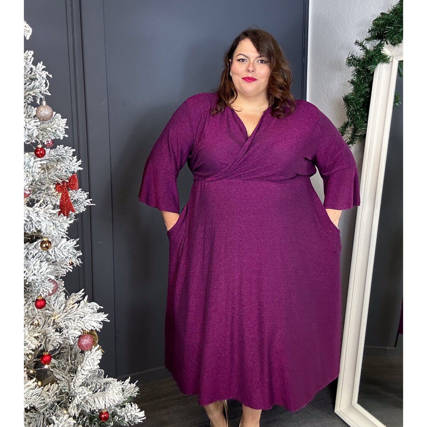 ROBE PAILLETTES VIOLETTE