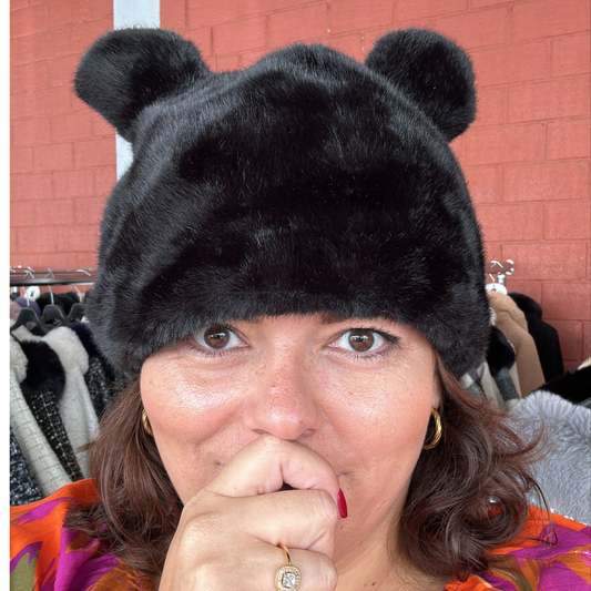 CHAPEAU FAUSSE FOURRURE OREILLES OURS