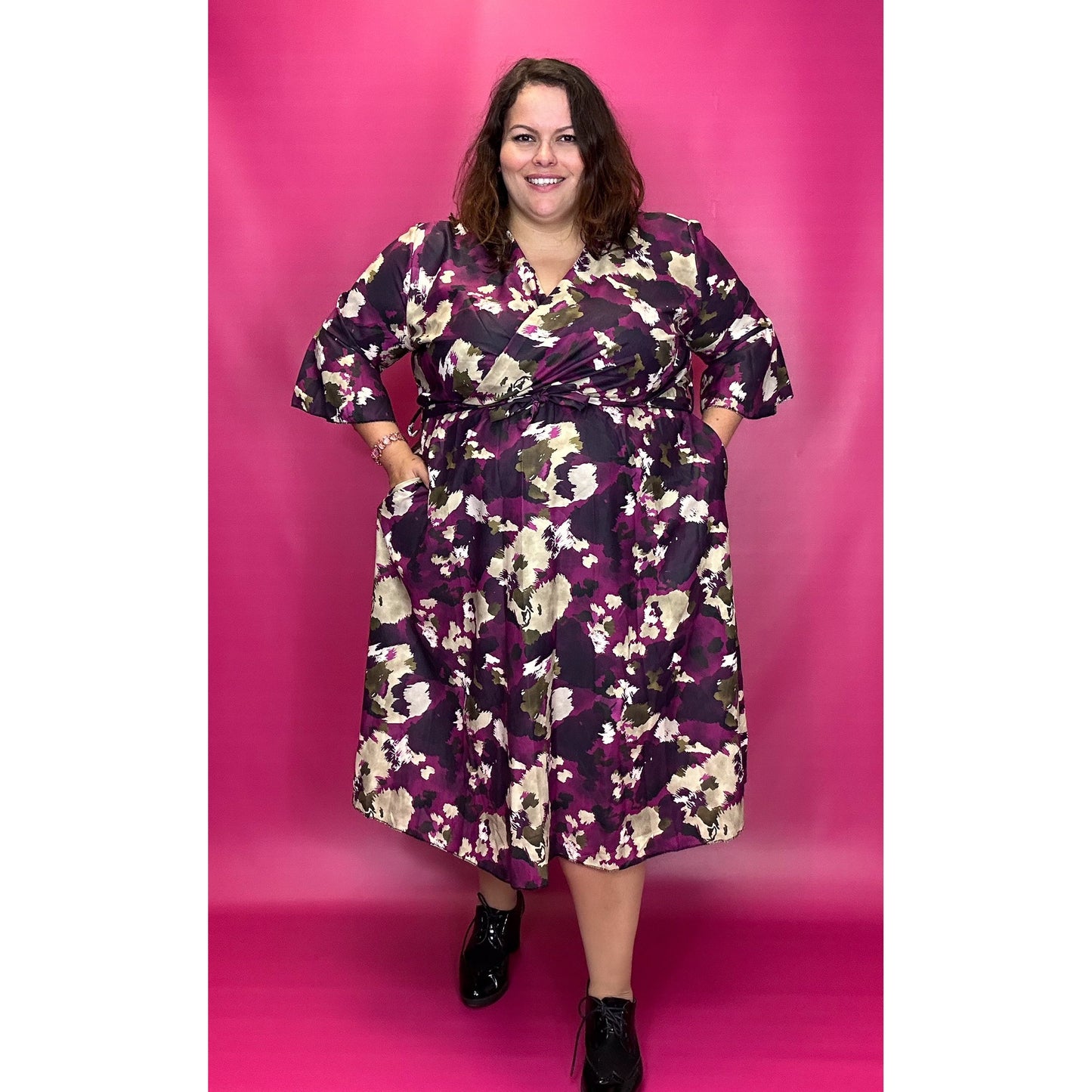 ROBE CAMOUFLAGE VIOLETTE