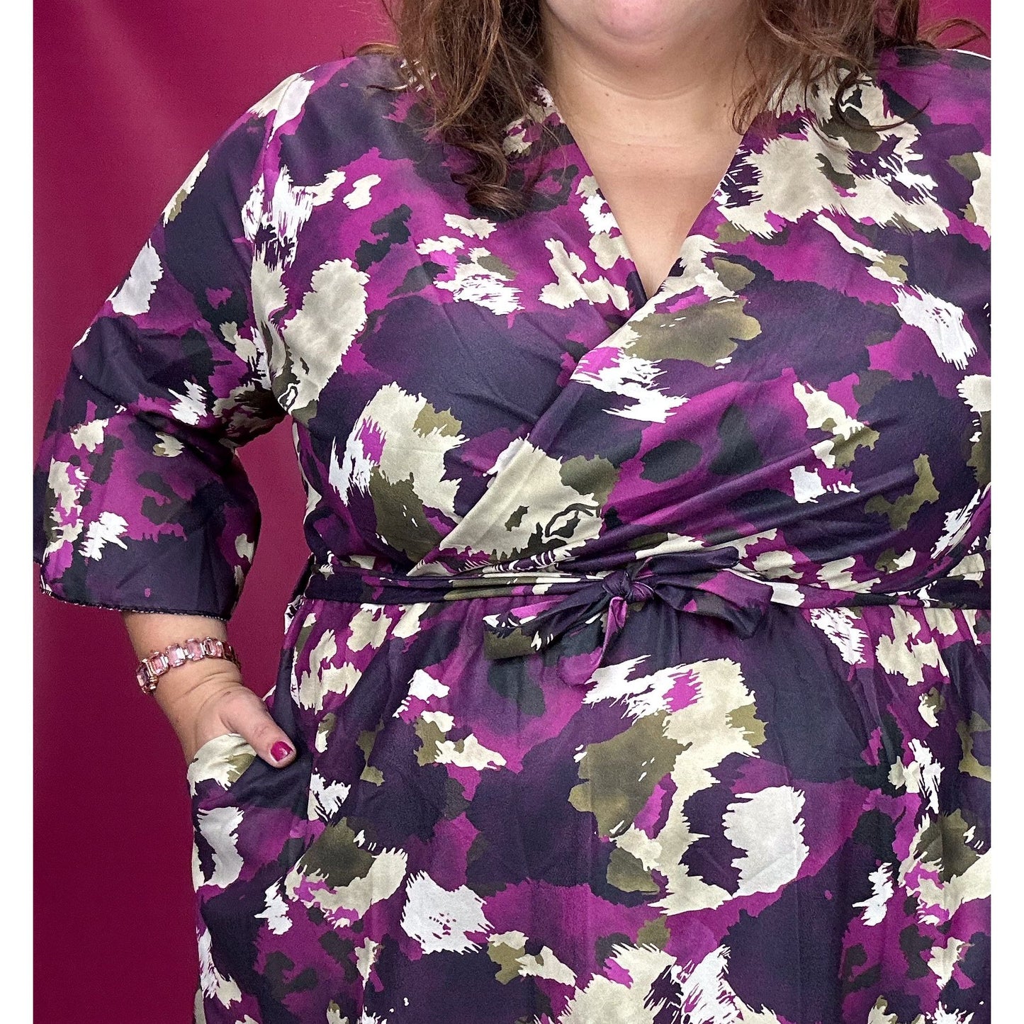 ROBE CAMOUFLAGE VIOLETTE