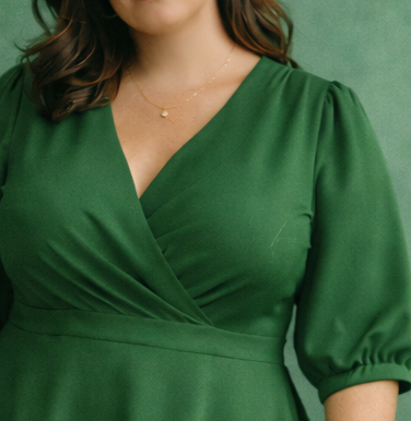 Vêtements curvy verts – Mode grande taille moderne