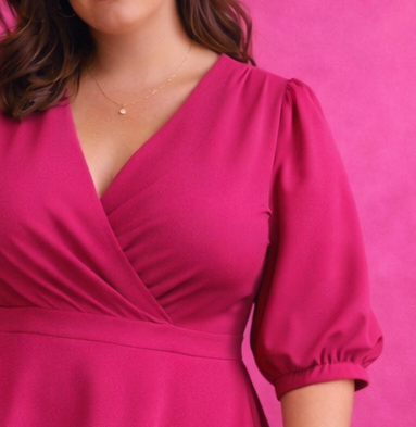 Vêtements curvy fuschia – Mode grande taille moderne