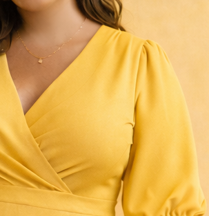 Vêtements curvy jaunes – Mode grande taille moderne