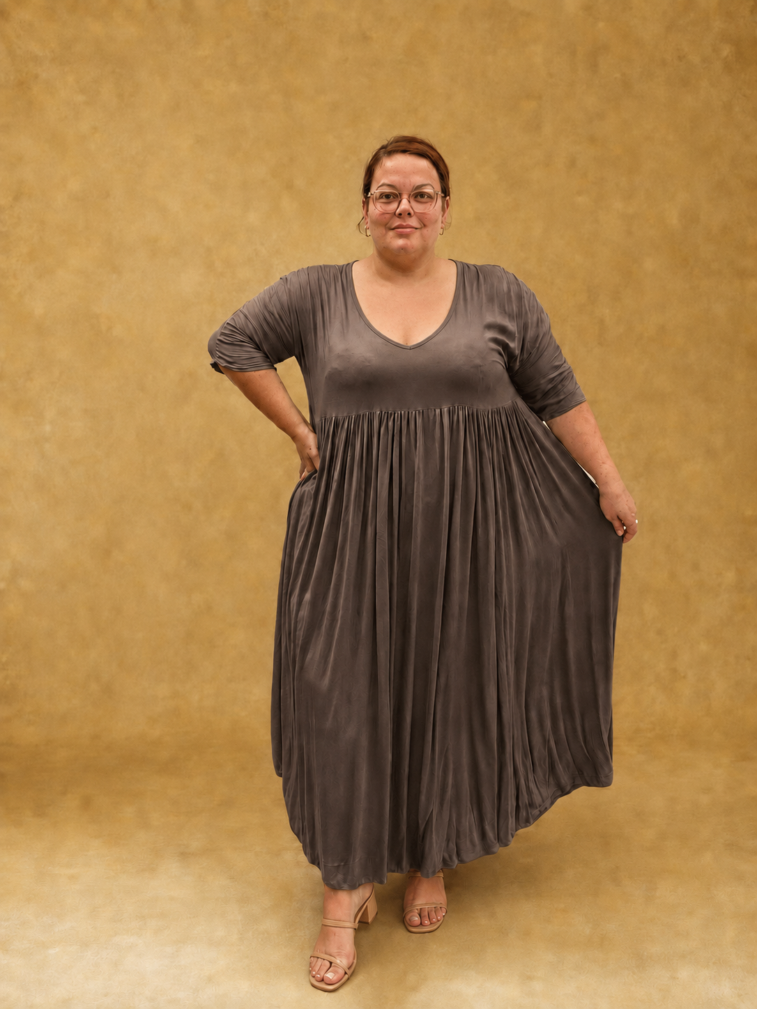 Robe longue en viscose teintée L'indisciplinée