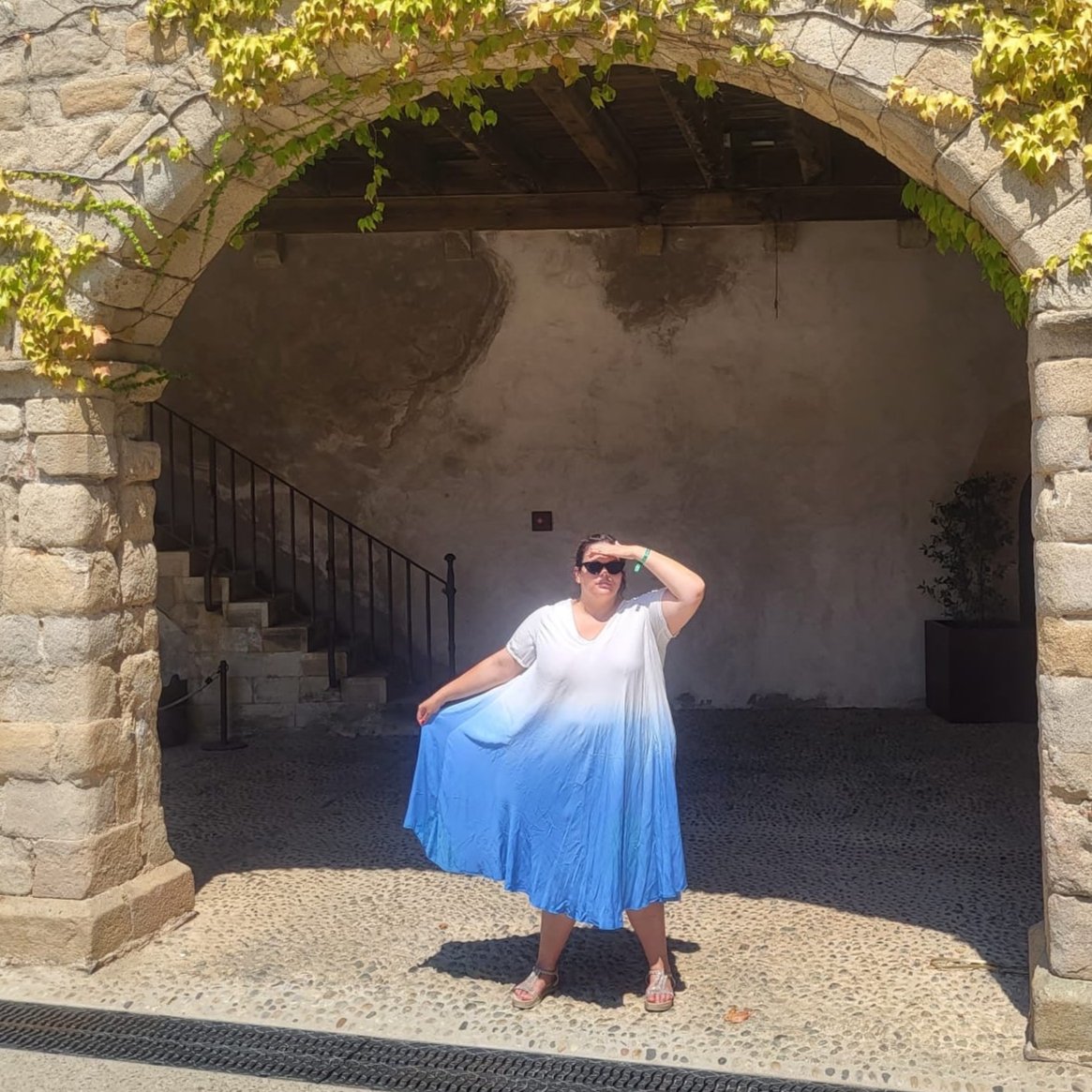 ROBE LONGUE TYE & DYE BLEU L'indisciplinée