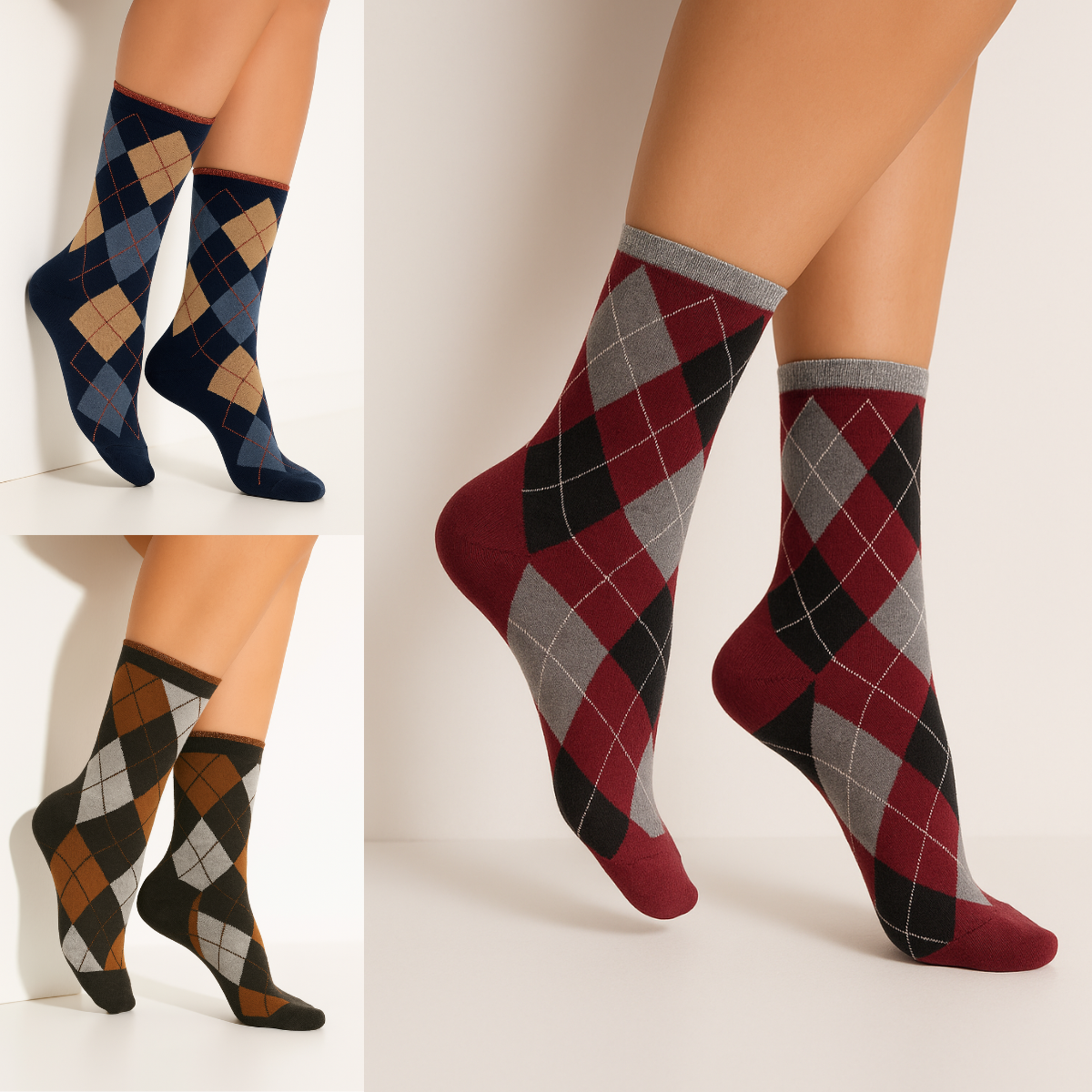 CHAUSSETTES LOSANGES - LOT BDX L'indisciplinée