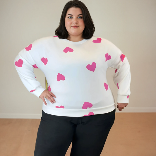 PULL COEUR PINK L'indisciplinée
