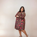 ROBE CACHE-COEUR FLEUR BRODÉES L'indisciplinée