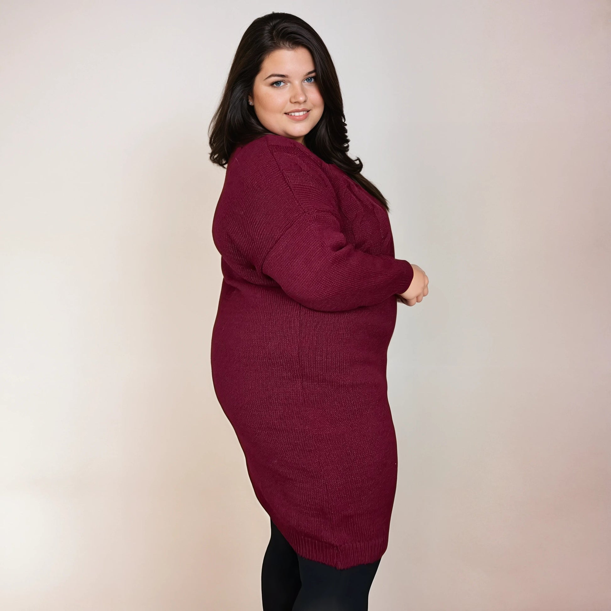 ROBE MAILLEBO TORSADÉ BORDEAUX L'indisciplinée