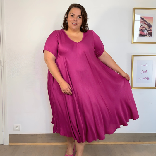 ROBE SHIBORI FUSCHIA