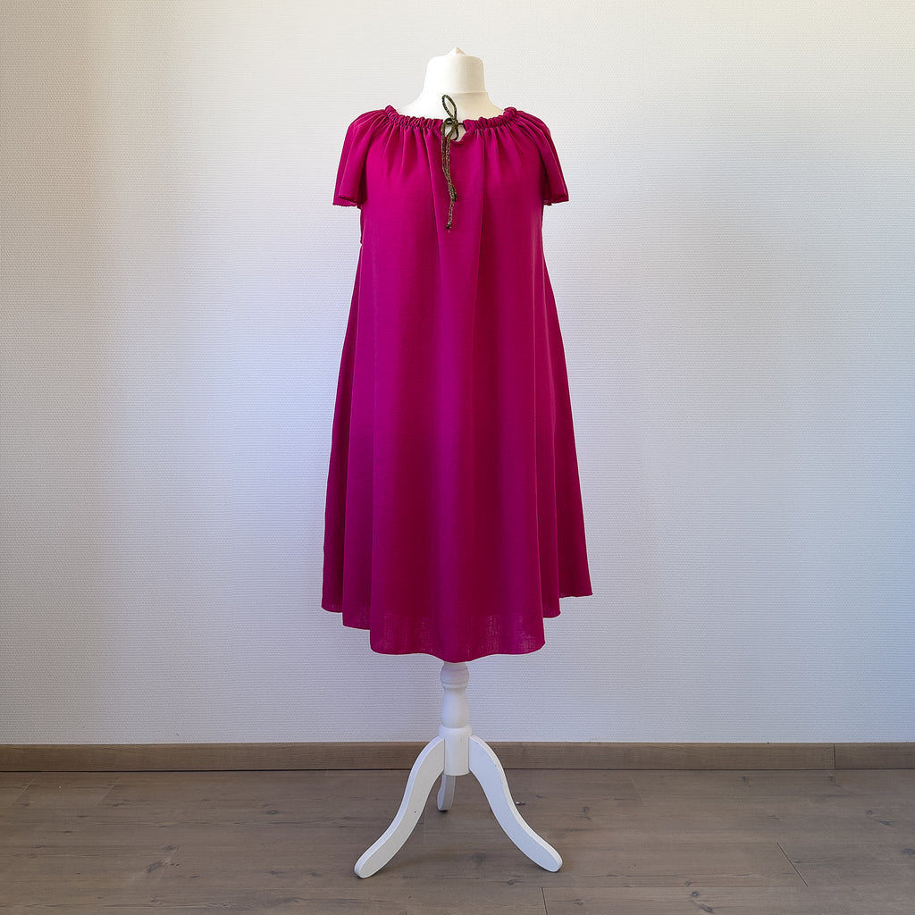 ROBE VISCOSE FUXIA