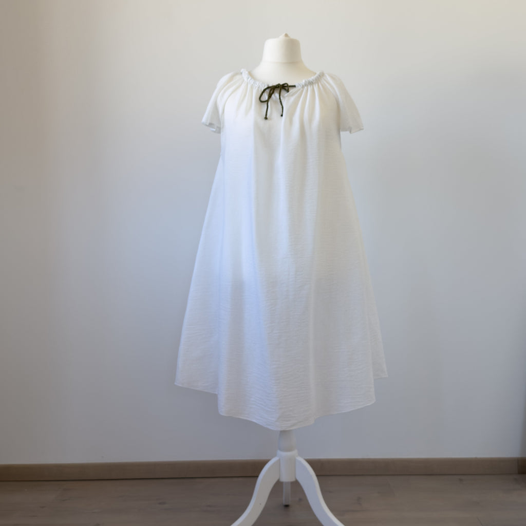 ROBE VISCOSE BLANCHE