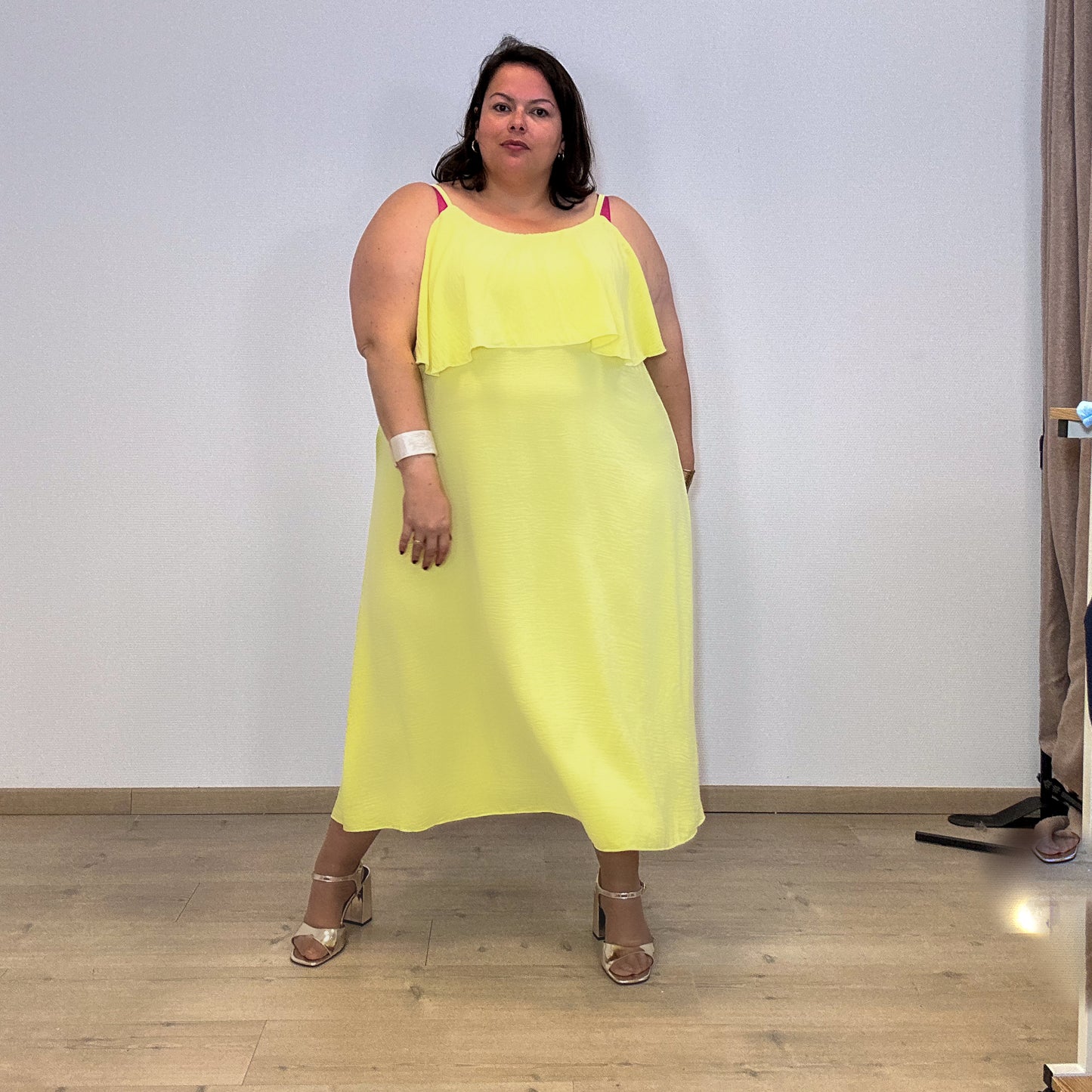 ROBE STRAPPY GIALLO