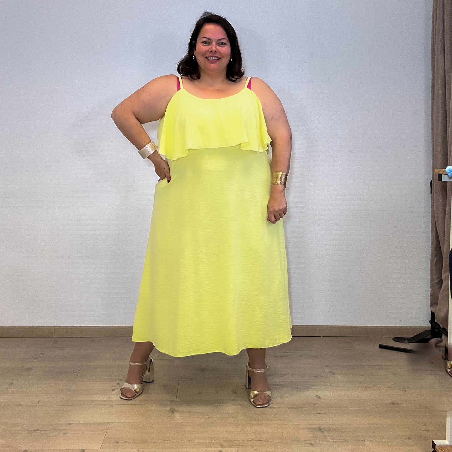 ROBE STRAPPY GIALLO