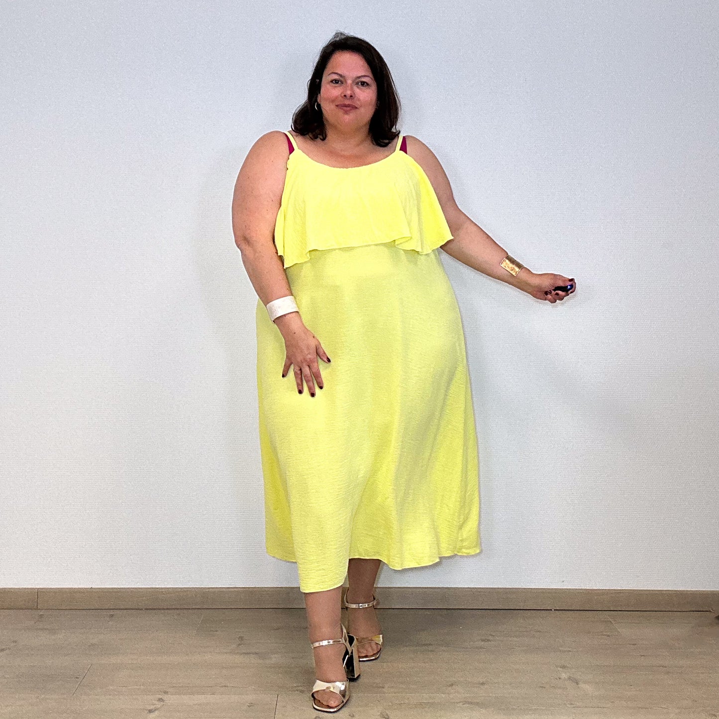 ROBE STRAPPY GIALLO