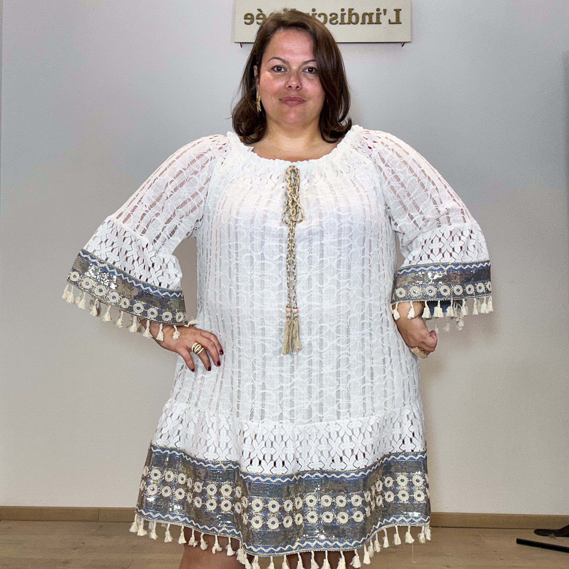ROBE DENTELLE BLANCHE
