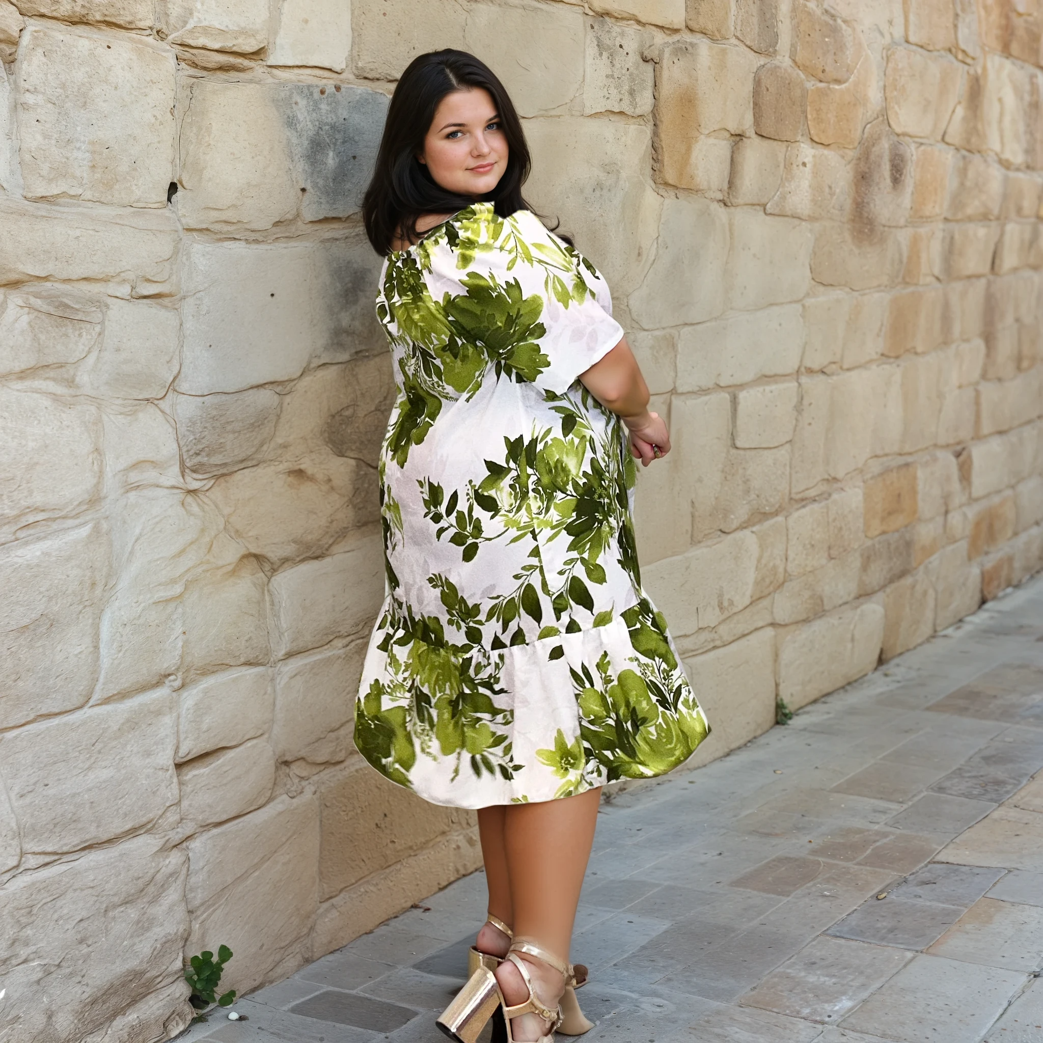 ROBE FEUILLAGE VERTE L'indisciplinée