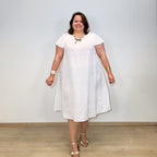 ROBE VISCOSE BLANCHE