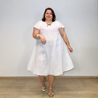 ROBE VISCOSE BLANCHE