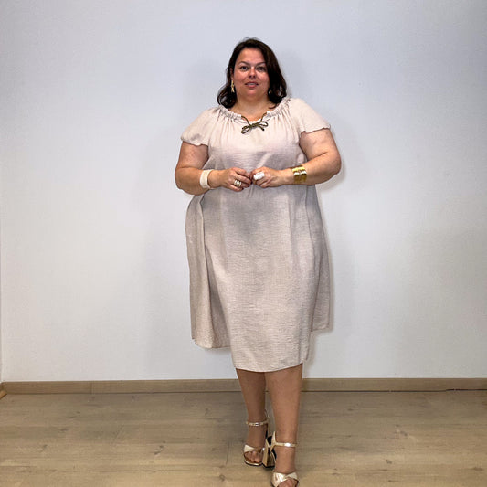 ROBE VISCOSE BEIGE