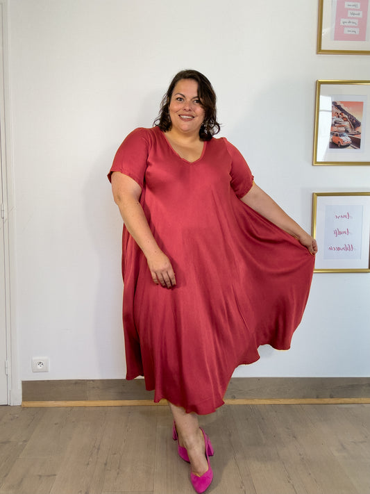 ROBE SHIBORI TERRACOTTA