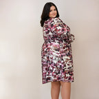 ROBE CACHE-COEUR TWEEDY ROSE L'indisciplinée