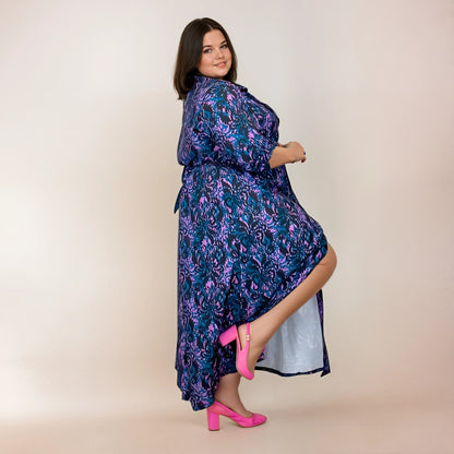 ROBE CHEMISE LONGUE IMPRIMÉ ABSTRAIT L'indisciplinée