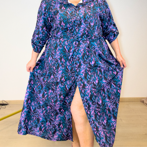 ROBE CHEMISE LONGUE IMPRIMÉ ABSTRAIT L'indisciplinée
