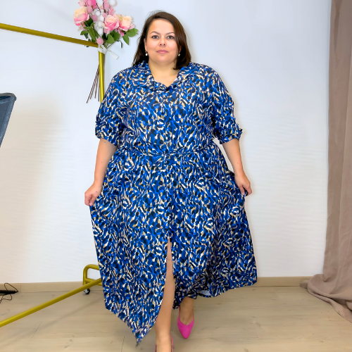 ROBE CHEMISE LONGUE IMPRIMÉ BLUESTAIN L'indisciplinée