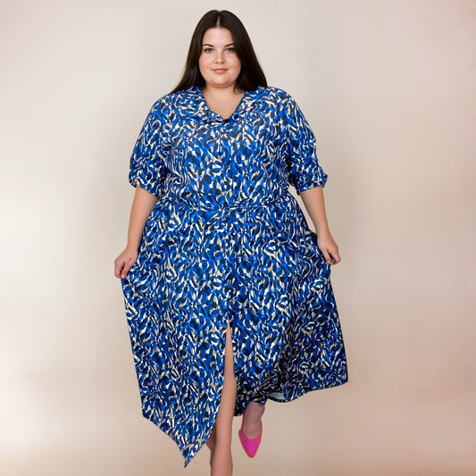 ROBE CHEMISE LONGUE IMPRIMÉ BLUESTAIN L'indisciplinée