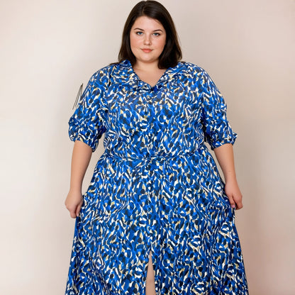 ROBE CHEMISE LONGUE IMPRIMÉ BLUESTAIN L'indisciplinée