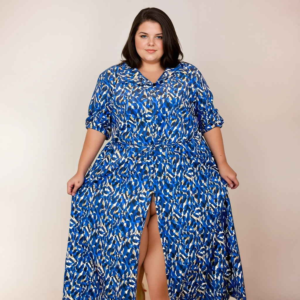 ROBE CHEMISE LONGUE IMPRIMÉ BLUESTAIN L'indisciplinée